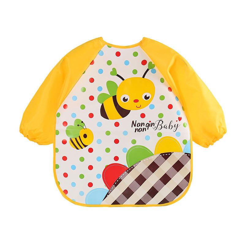 EVA food clothes baby clothes children's long-sleeved anti-dressing clothes baby bib bib - fadidesign