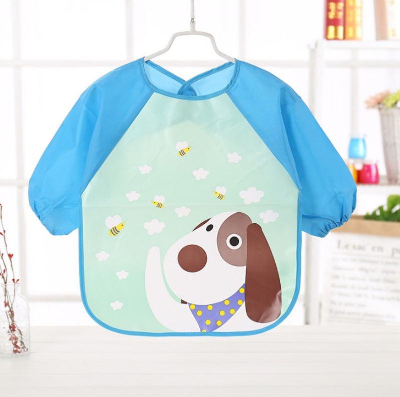 EVA food clothes baby clothes children's long-sleeved anti-dressing clothes baby bib bib - fadidesign