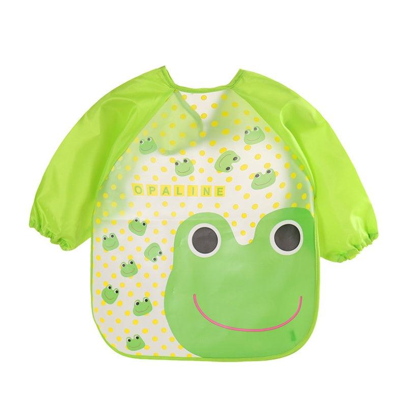 EVA food clothes baby clothes children's long-sleeved anti-dressing clothes baby bib bib - fadidesign