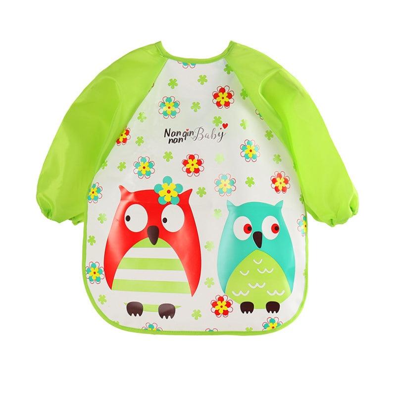 EVA food clothes baby clothes children's long-sleeved anti-dressing clothes baby bib bib - fadidesign