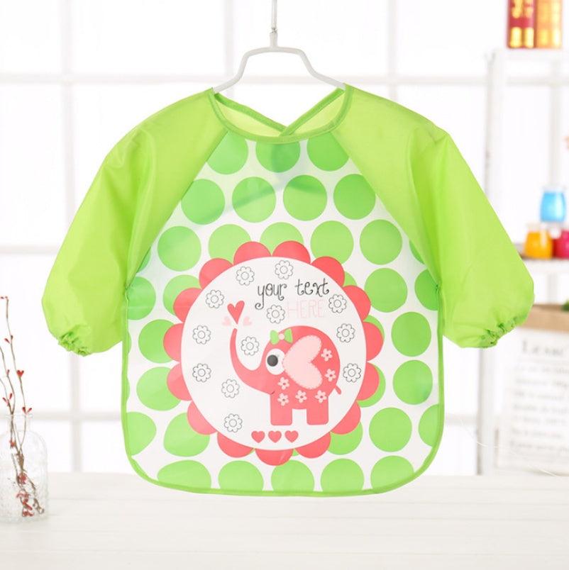 EVA food clothes baby clothes children's long-sleeved anti-dressing clothes baby bib bib - fadidesign