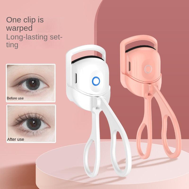 Eyelash Curler Portable Electric Heated Comb Eye Lash Long Lasting Eyelashes Curls Thermal Eyelash Curler Makeup Tools Heated Eyelash Curlers,Rechargeable Electric Eyelash Curler,Handheld Eyelash Heat - fadidesign