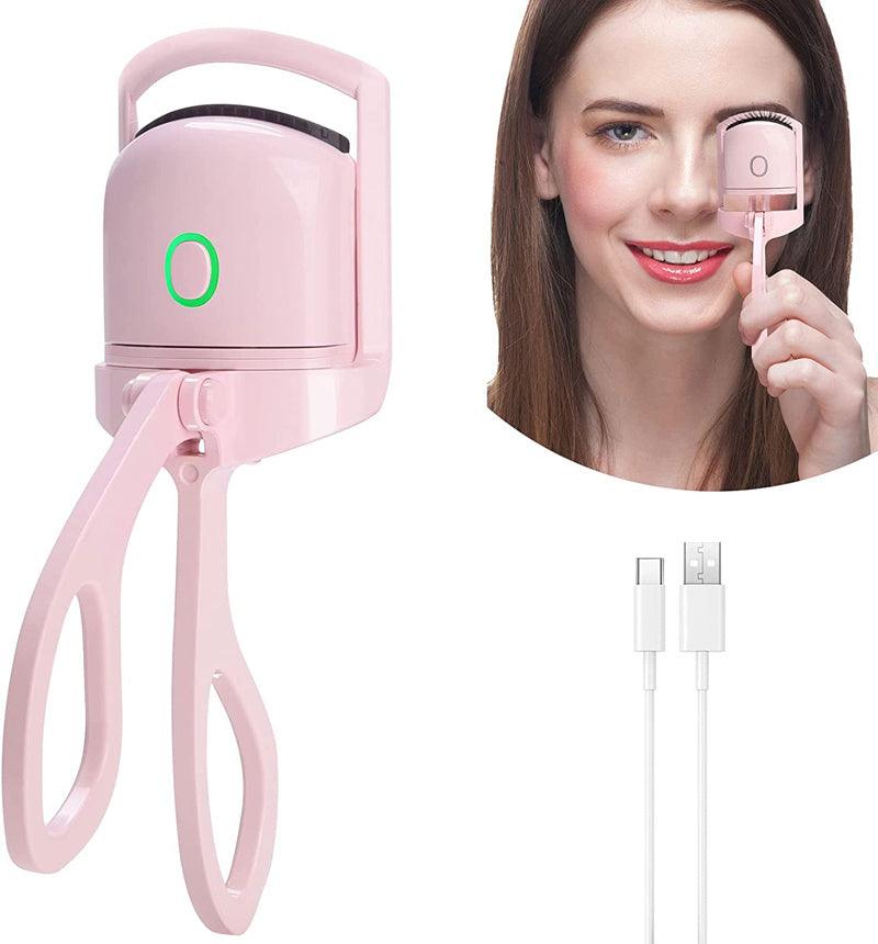 Eyelash Curler Portable Electric Heated Comb Eye Lash Long Lasting Eyelashes Curls Thermal Eyelash Curler Makeup Tools Heated Eyelash Curlers,Rechargeable Electric Eyelash Curler,Handheld Eyelash Heat - fadidesign