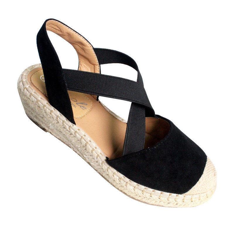 Fashion Baotou Sandals Women Cross Strap Wedge Sandals Women Slippers - fadidesign