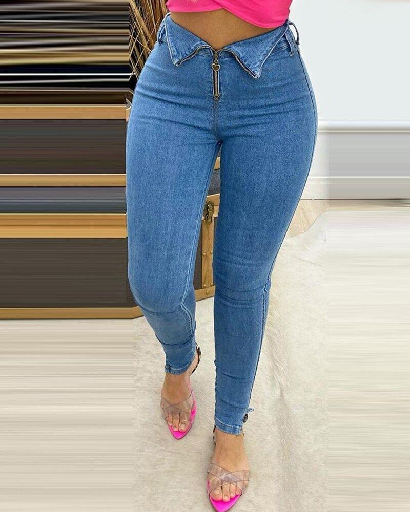 Fashion casual jeans with jeans - fadidesign