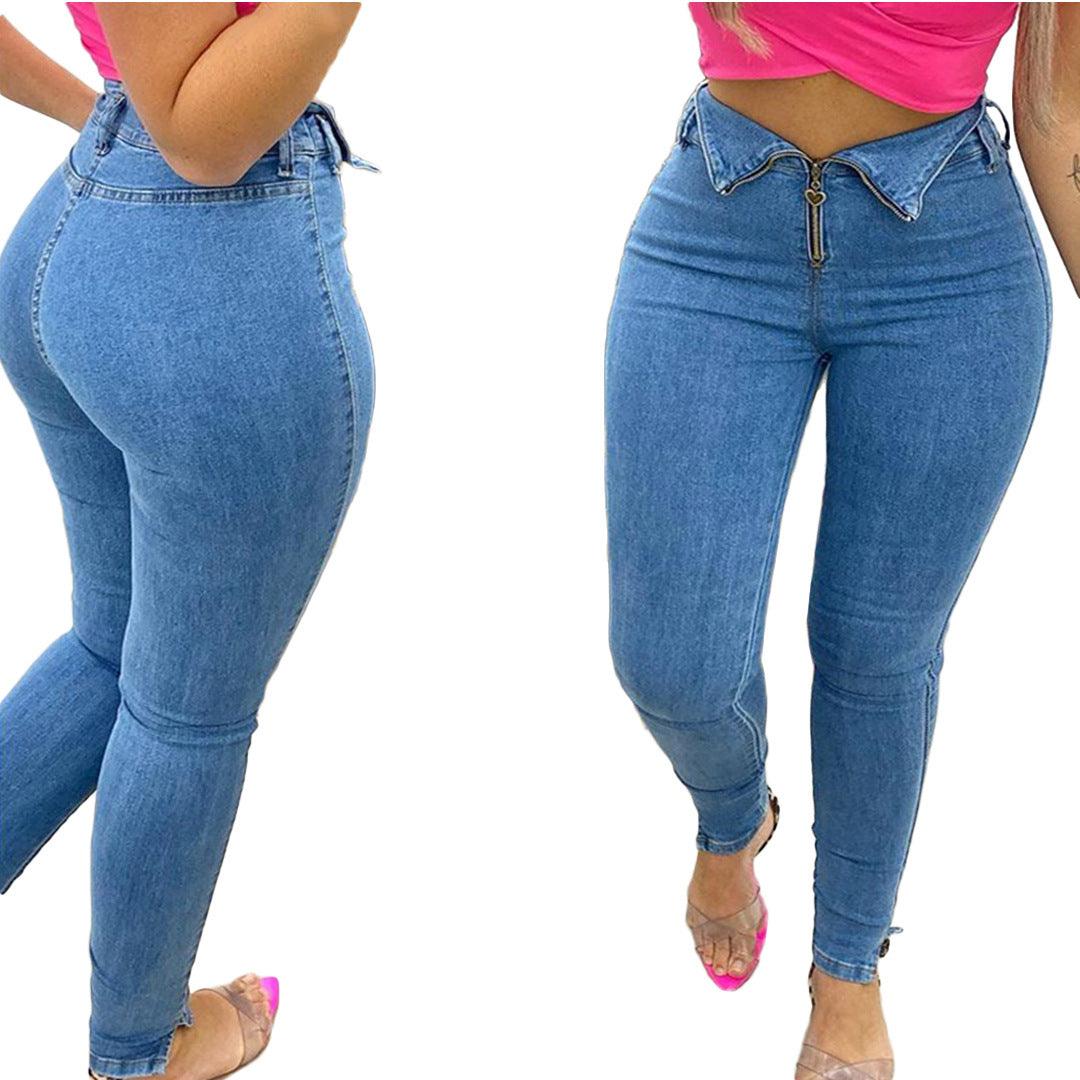 Fashion casual jeans with jeans - fadidesign