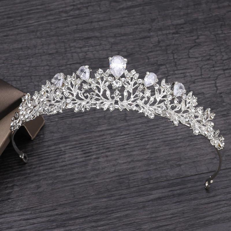 Fashion Crystal Diamond Bridal Wedding Hair Tiara - fadidesign