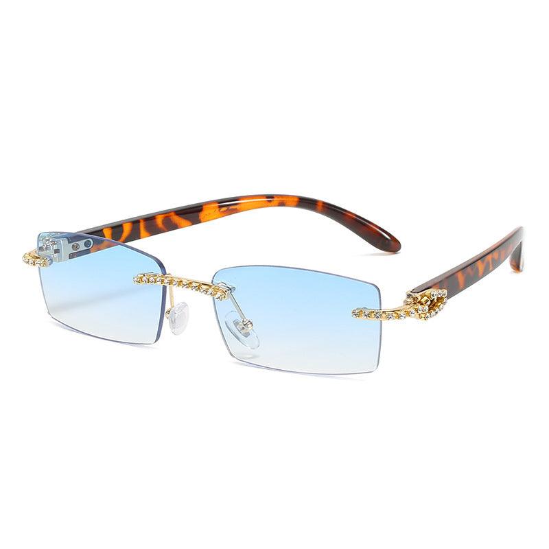 Fashion Diamond Cut Square Glasses - fadidesign