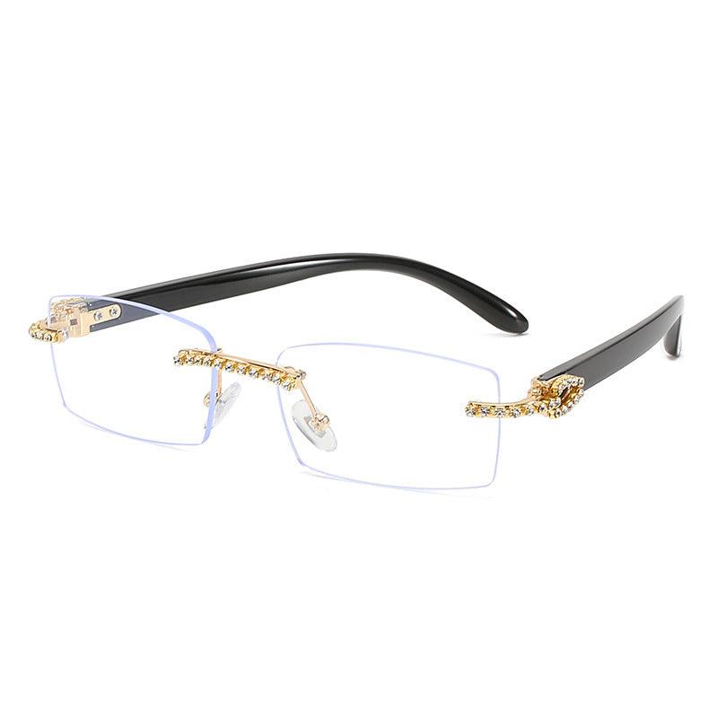 Fashion Diamond Cut Square Glasses - fadidesign