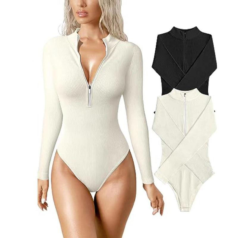 Fashion Long Sleeve Jumpsuit Seamless Slimming Shapewear For Women Romper - fadidesign