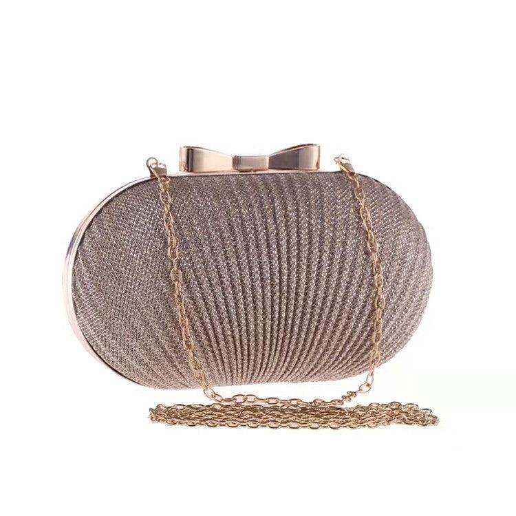 Fashion Pleated Butterfly Goose Egg Dinner Bag - fadidesign