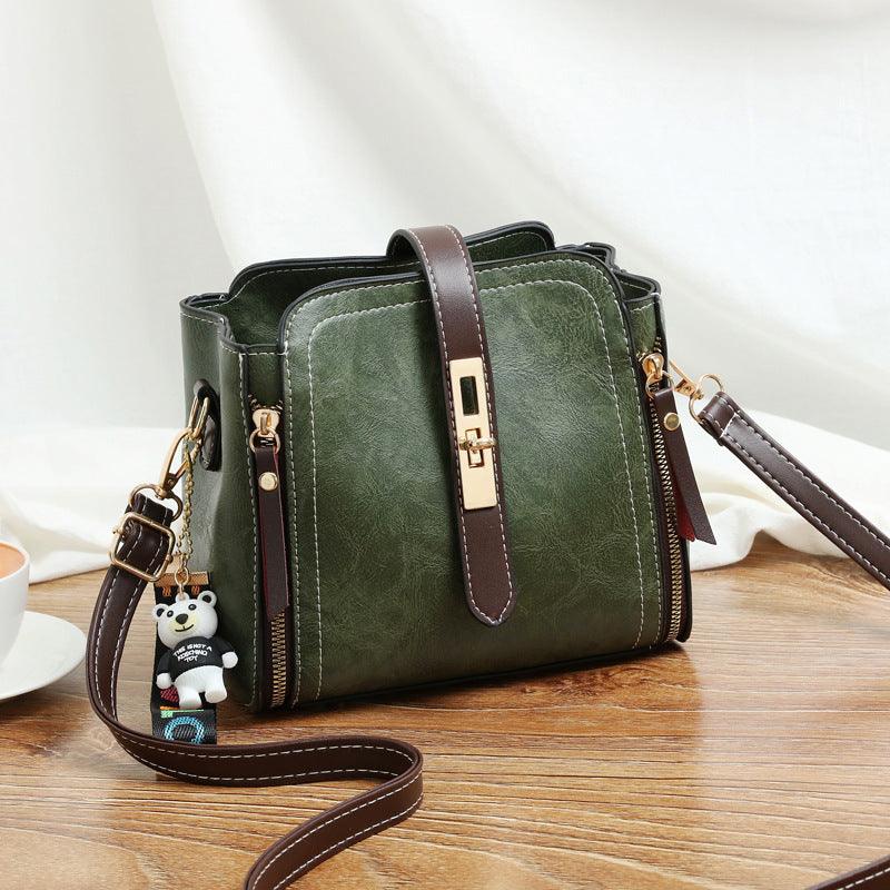 Fashion PU Leather Handbags Small Flap Crossbody Shoulder Messenger Bags Women Vintage Purse Bags - fadidesign