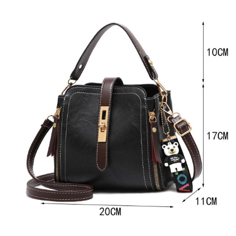 Fashion PU Leather Handbags Small Flap Crossbody Shoulder Messenger Bags Women Vintage Purse Bags - fadidesign