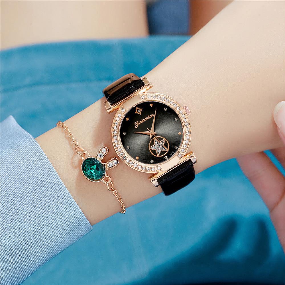 Fashion Simple Rhinestone Ladies Belt Watch - fadidesign