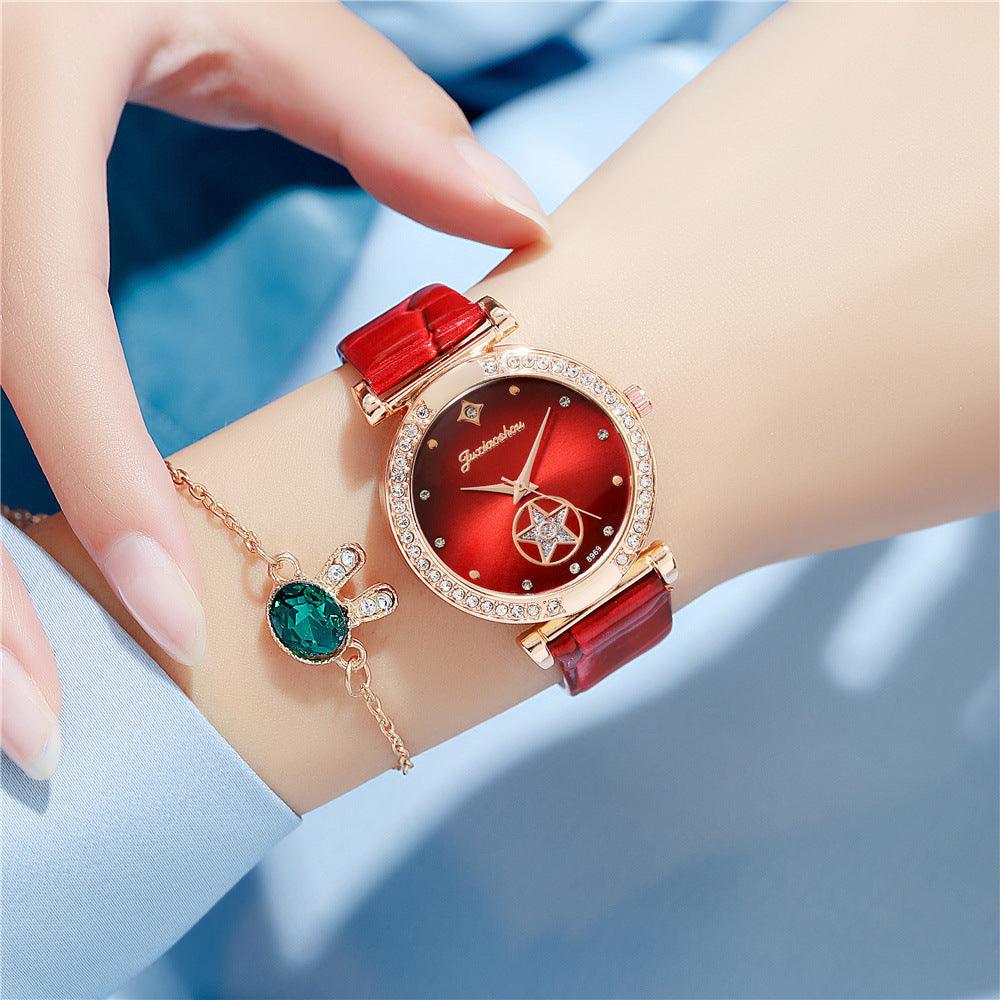 Fashion Simple Rhinestone Ladies Belt Watch - fadidesign