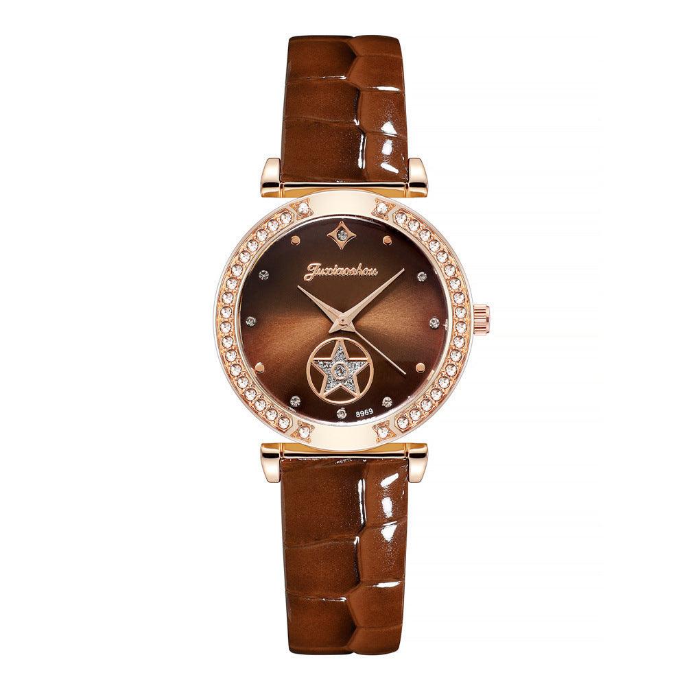 Fashion Simple Rhinestone Ladies Belt Watch - fadidesign