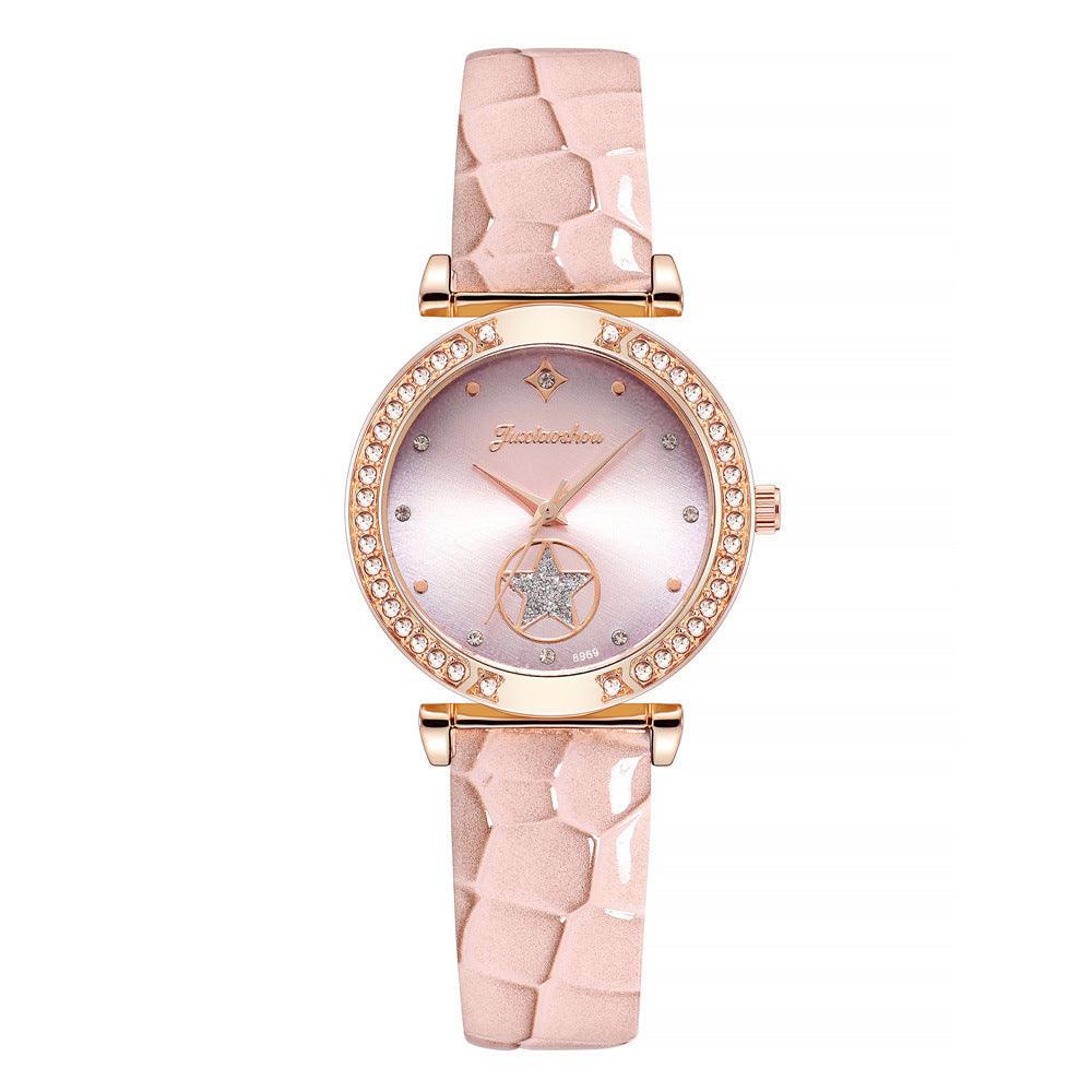 Fashion Simple Rhinestone Ladies Belt Watch - fadidesign