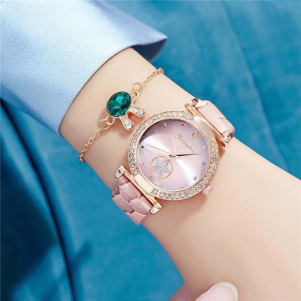 Fashion Simple Rhinestone Ladies Belt Watch - fadidesign