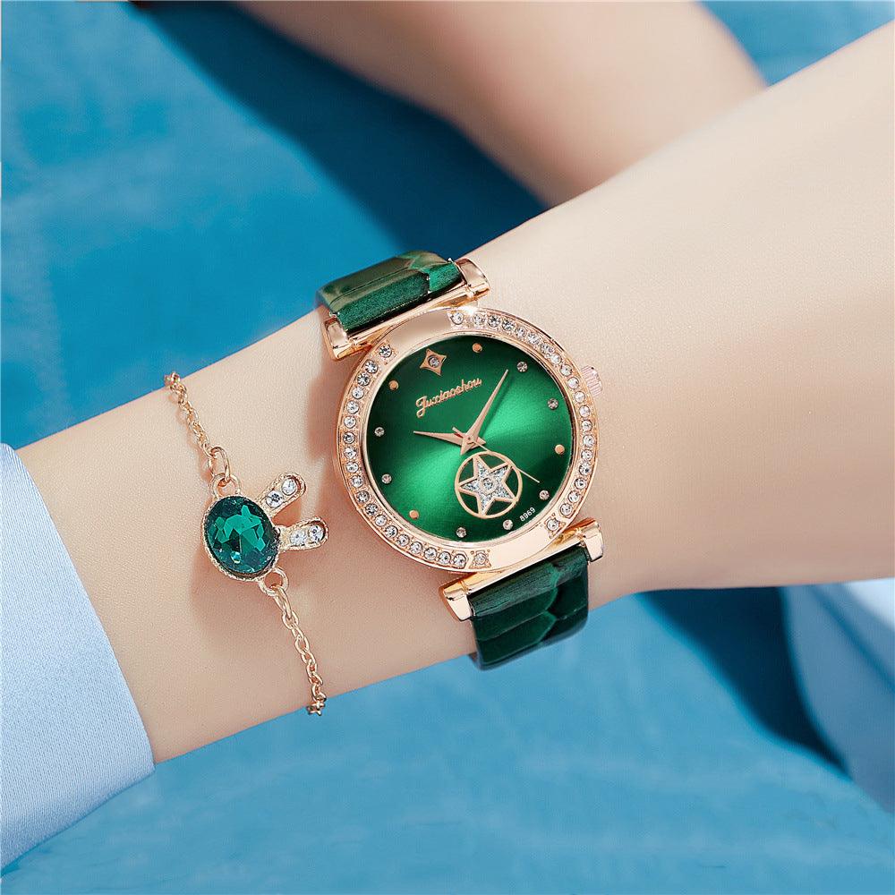 Fashion Simple Rhinestone Ladies Belt Watch - fadidesign