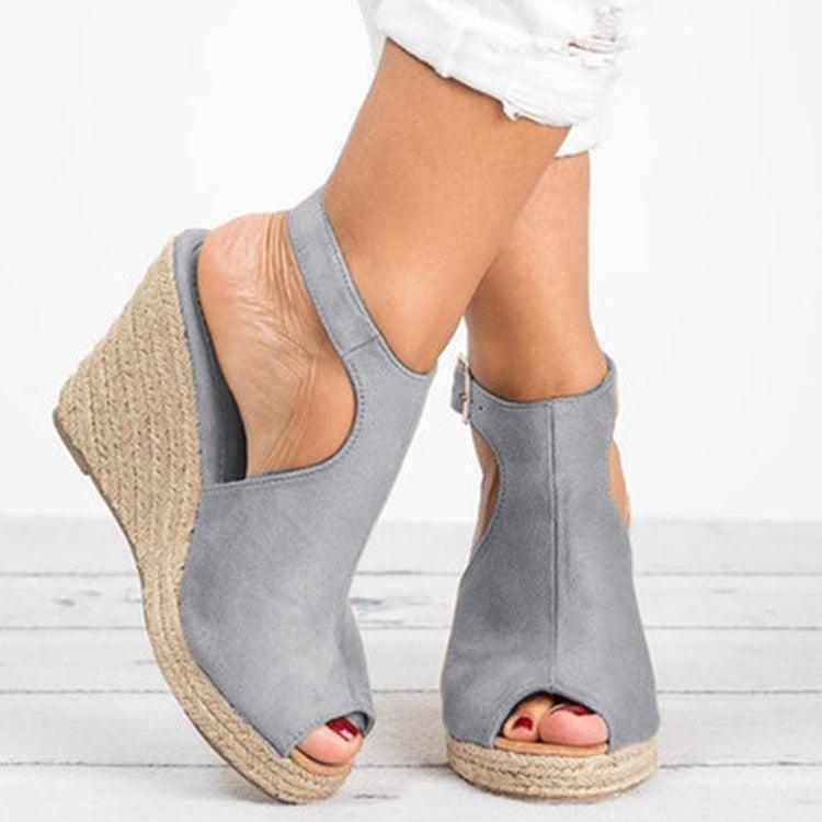 Fashion Women Platform Sandals Peep Toe Spartan Sandals Women Summer Wedges High Heel Shoes - fadidesign