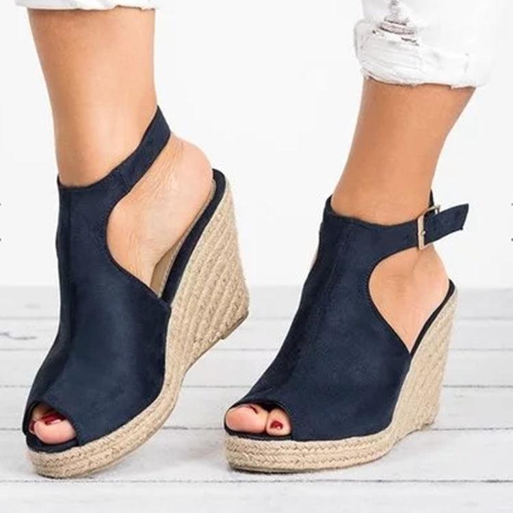 Fashion Women Platform Sandals Peep Toe Spartan Sandals Women Summer Wedges High Heel Shoes - fadidesign