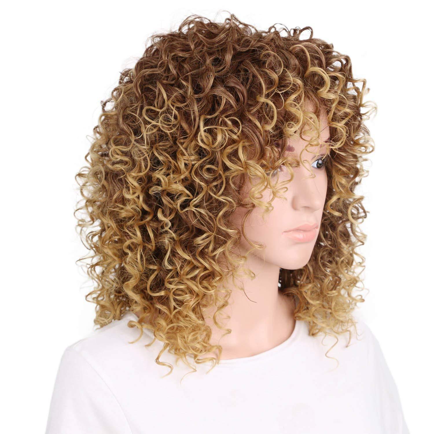 Fashionable chemical short curly hair wig - fadidesign