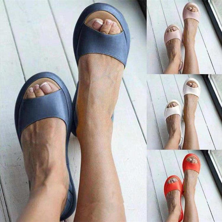 Flat size sandals plus size women slippers - fadidesign