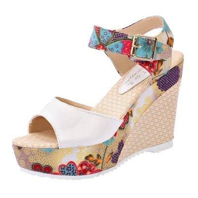 Floral high heel women sandals - fadidesign