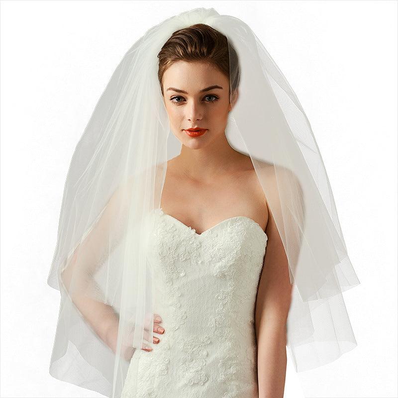 Fluffy Hard Mesh Veil With Hair Comb - fadidesign