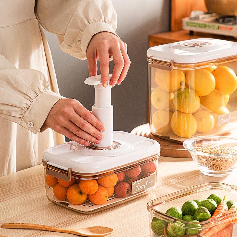 Food Vacuum Storage Box With Free Vacuum Kitchen Sealer Container Transparent Organization Sealed Tank Cans Lunch Box Gift - fadidesign