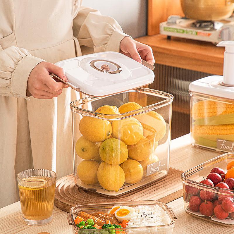 Food Vacuum Storage Box With Free Vacuum Kitchen Sealer Container Transparent Organization Sealed Tank Cans Lunch Box Gift - fadidesign