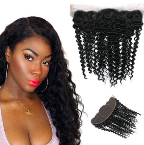 Front lace 4x13 lace frontal deep hair block real hair wig hair block - fadidesign