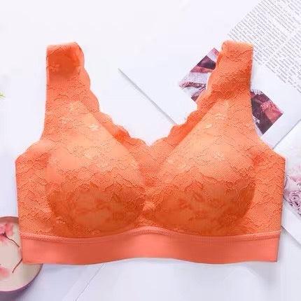 Gathered invisible vest bra beautiful back bra - fadidesign