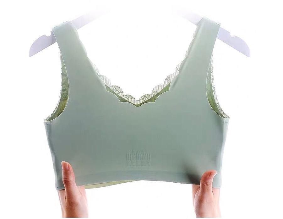 Gathered invisible vest bra beautiful back bra - fadidesign