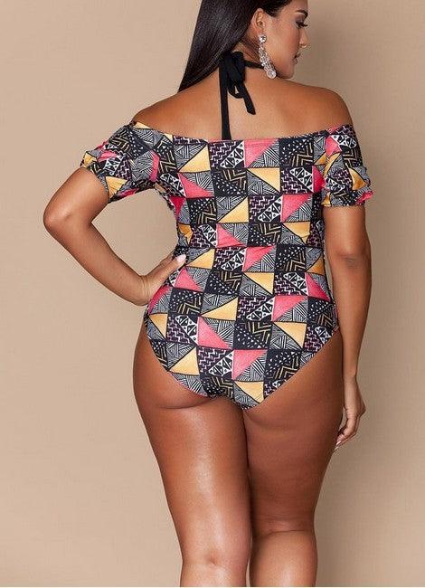 Geometric bikini ladies plus size - fadidesign