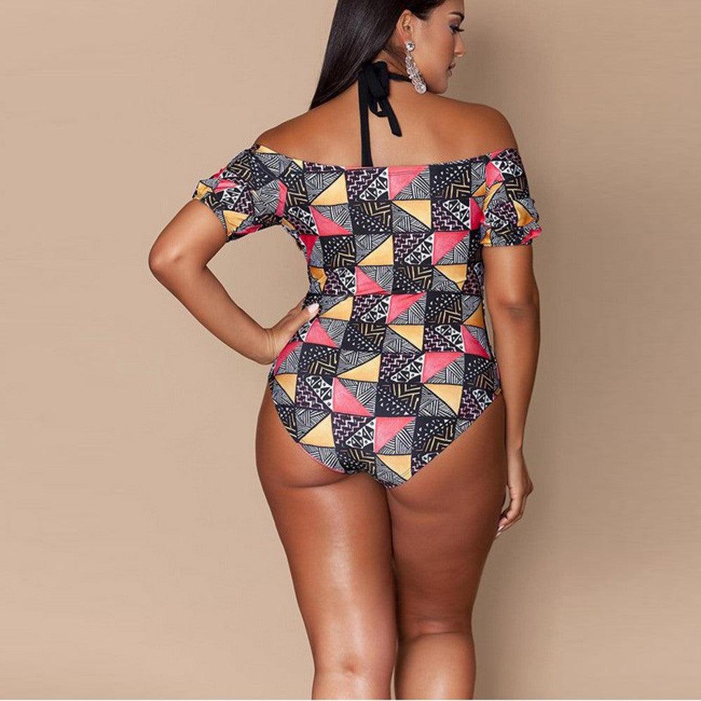 Geometric bikini ladies plus size - fadidesign