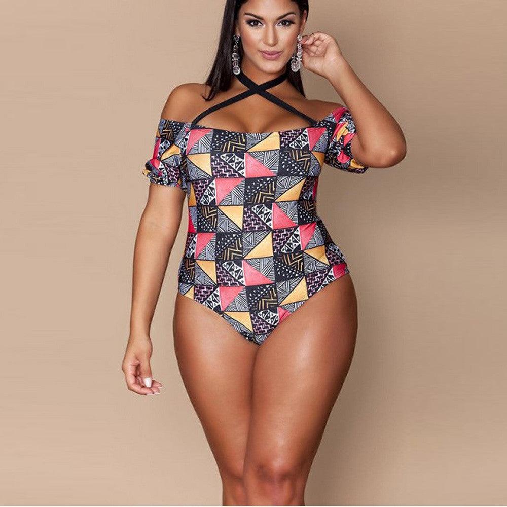 Geometric bikini ladies plus size - fadidesign