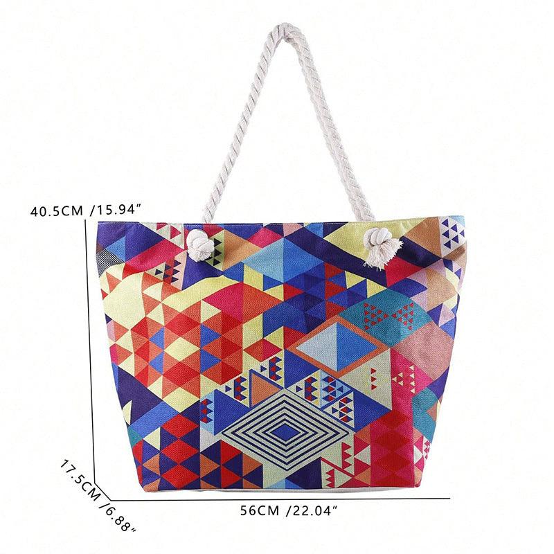 Geometric Large Capacity Multifunctional Tote - fadidesign