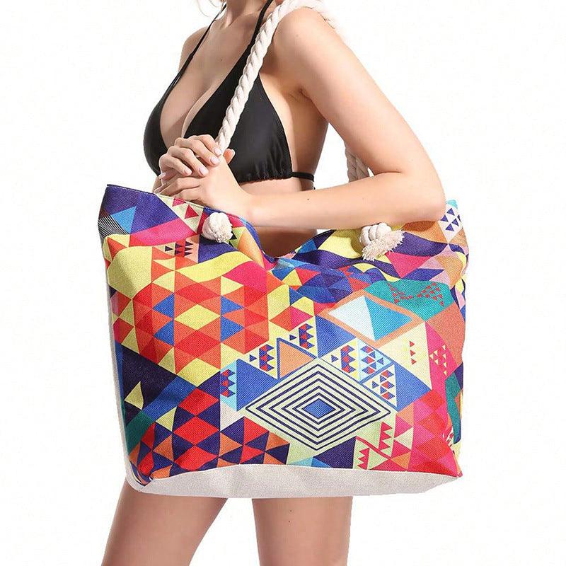 Geometric Large Capacity Multifunctional Tote - fadidesign