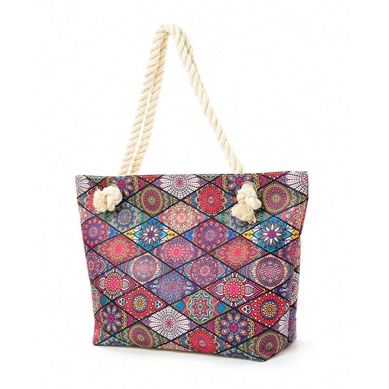 Geometric Large Capacity Multifunctional Tote - fadidesign