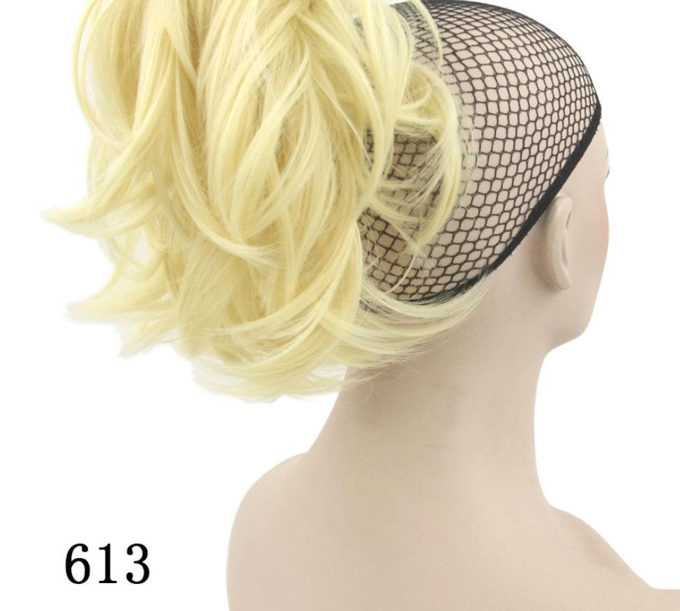 Grip ponytail short hair female curly hair wig flexible hair ponytail - fadidesign