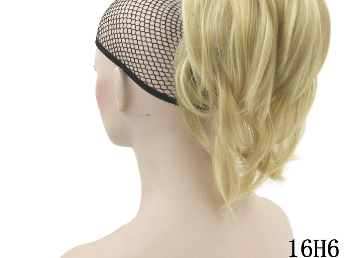 Grip ponytail short hair female curly hair wig flexible hair ponytail - fadidesign