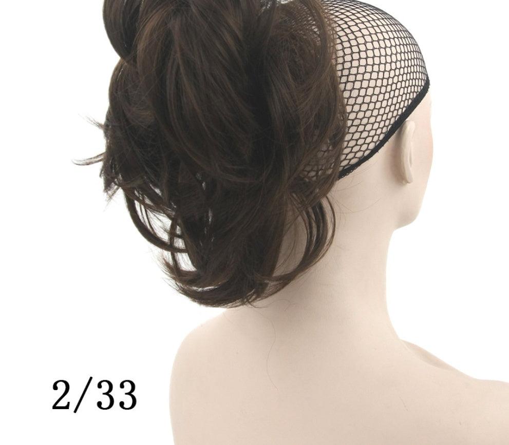 Grip ponytail short hair female curly hair wig flexible hair ponytail - fadidesign