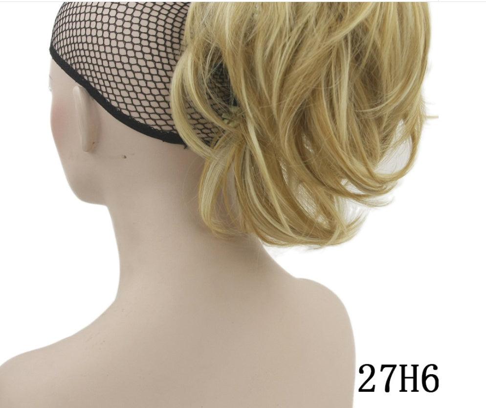 Grip ponytail short hair female curly hair wig flexible hair ponytail - fadidesign