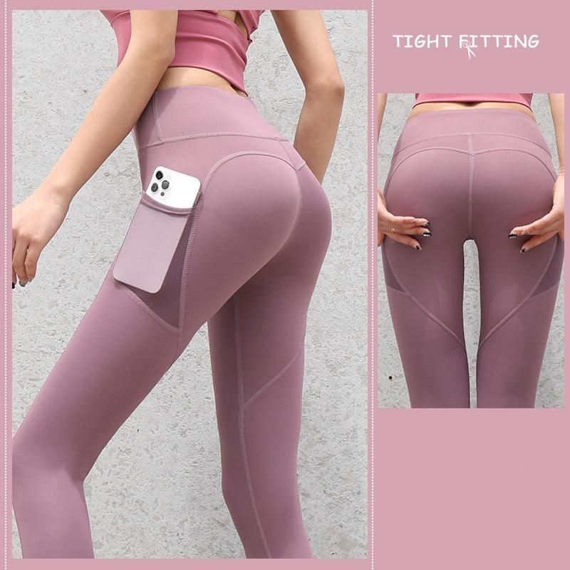 Gym Sport Seamless Leggings With Pockets Push Up High Waist Pants Women Fitness Running Yoga Pants Gym Sport Seamless Leggings - fadidesign