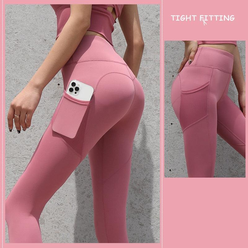 Gym Sport Seamless Leggings With Pockets Push Up High Waist Pants Women Fitness Running Yoga Pants Gym Sport Seamless Leggings - fadidesign