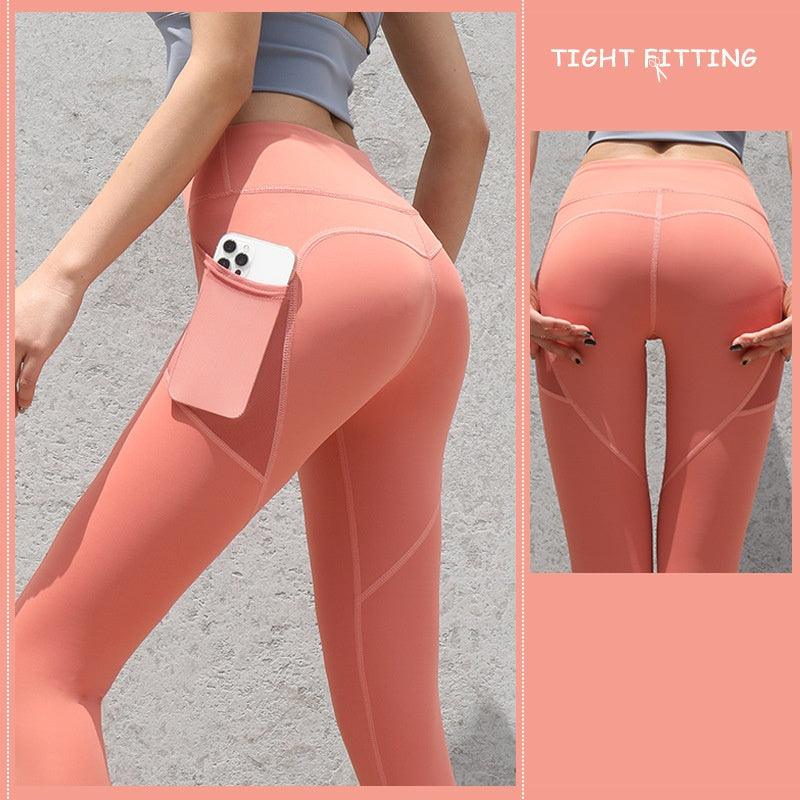 Gym Sport Seamless Leggings With Pockets Push Up High Waist Pants Women Fitness Running Yoga Pants Gym Sport Seamless Leggings - fadidesign