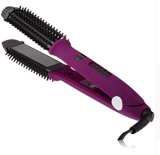 Hair curling stick dual-purpose hair straightener buckle hair curler electric coil comb plywood - fadidesign