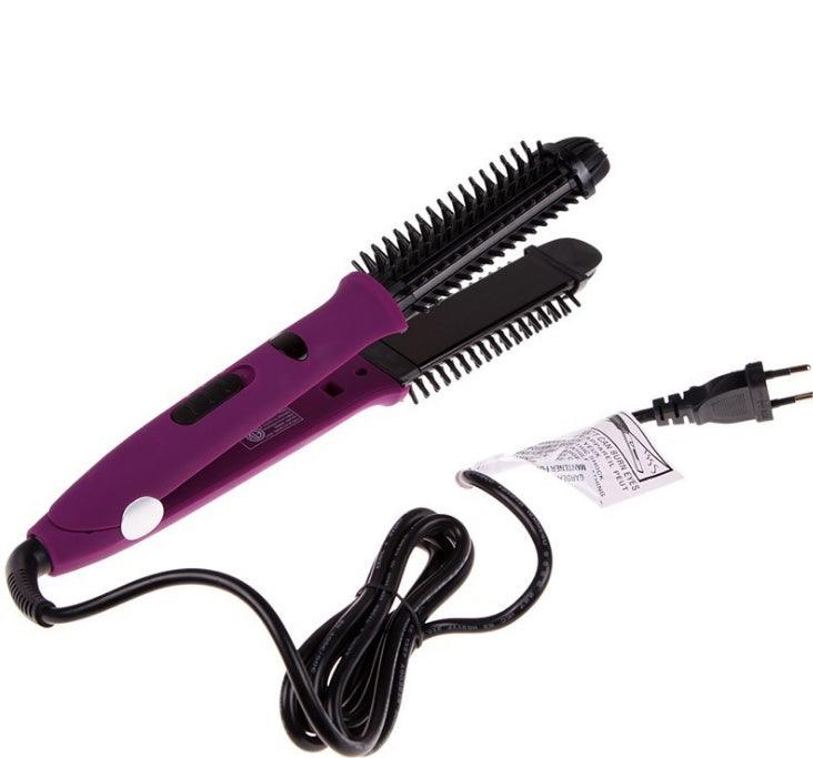 Hair curling stick dual-purpose hair straightener buckle hair curler electric coil comb plywood - fadidesign