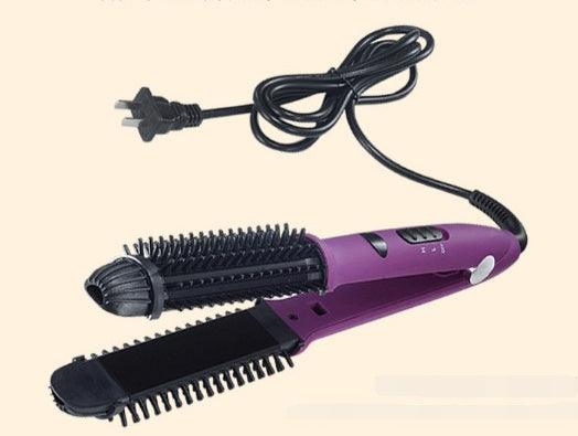 Hair curling stick dual-purpose hair straightener buckle hair curler electric coil comb plywood - fadidesign